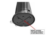 Calentador de Patio AZ Patio Heaters HLDS01-WCGT 48000 BTU Bronce Martillado Poste Único con Mesa Ajustable