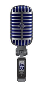 Shure Super 55 Deluxe Micrófono para voz - Micrófono dinámico supercardioide vintage Unidyne de aspecto icónico, sonido