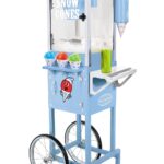 Nostalgia Máquina de hielo afeitado de cono de nieve, máquina de granizado retro para 72 golosinas heladas, incluye cuch