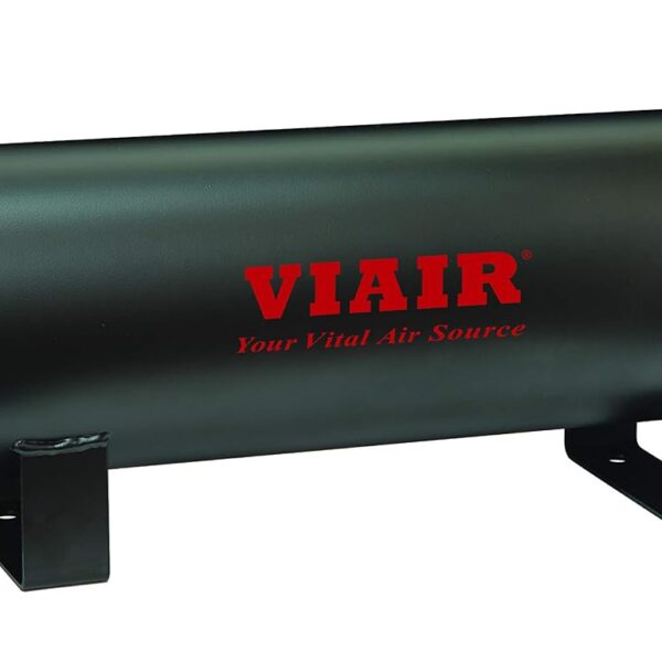 Tanque de Aire Viair 91028 2.5 Galones Acero Seis Puertos NPT de 1/4 Pulgadas 200 PSI