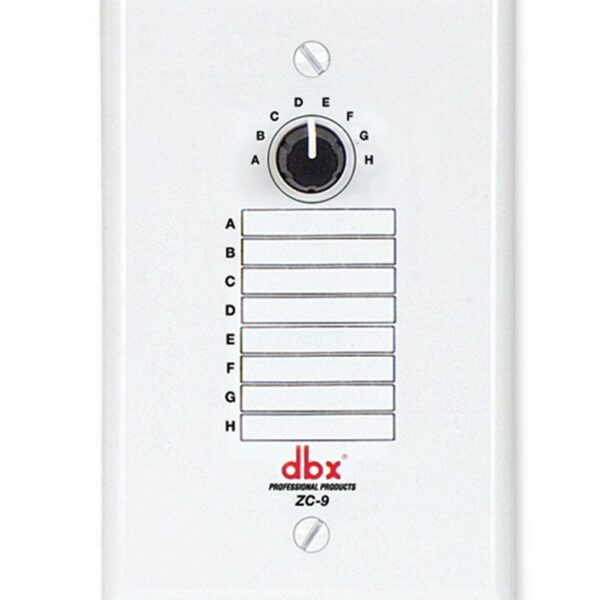 dbx ZC-9 Controlador de zona montado en la pared