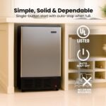 Whynter UIM-155 Hielera de acero Inoxidable integrada