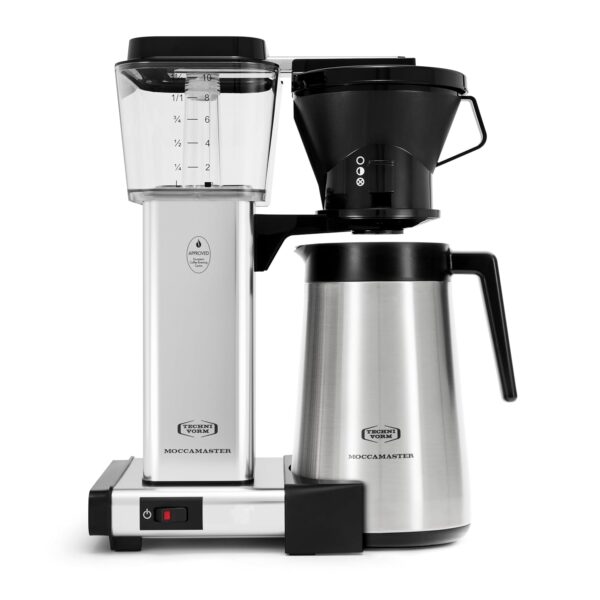 Cafetera Technivorm-Moccamaster KBT. Cafetera con garrafa térmica para 10 tazas, Platedado pulido