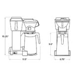 Cafetera Technivorm-Moccamaster KBT. Cafetera con garrafa térmica para 10 tazas, Platedado pulido