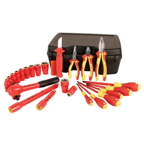 Juego de Llaves de Vaso Wiha 31691 Métricas Aisladas de 1/2 Pulgada 24 Piezas