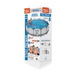 Piscina Bestway Steel Pro MAX 12 pies x 30 pulgadas Redonda Gris