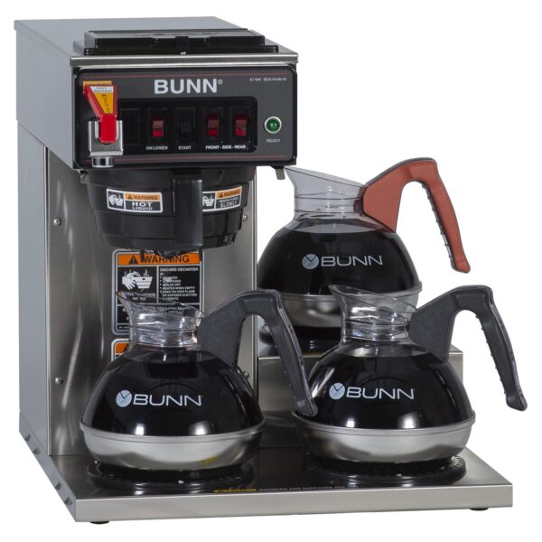 Bunn 12950.0212 CWTF15-3 Cafetera comercial automática con 3 calentadores inferiores (120V)