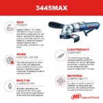 Ingersoll Rand 3445MAX Amoladora angular neumática/herramienta de corte, rueda de 4.5 pulgadas, 12.000 rpm, 0.88 hp, ros