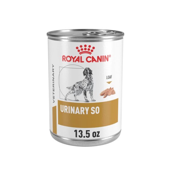 Alimento para Perros Royal Canin Veterinary Diet Canine Urinary SO Adult Loaf in Sauce Sabor Pollo Paquete de 24 Latas 1