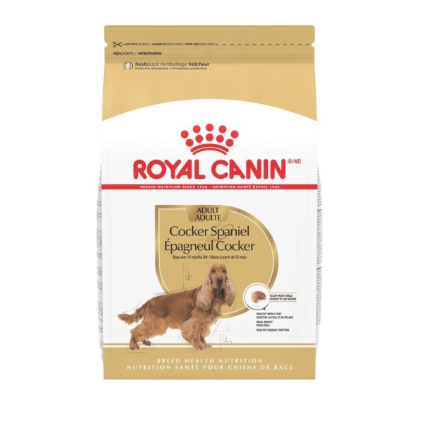 Alimento Seco para Perros Royal Canin Cocker Spaniel Adultos Sabor Pollo Bolsa 25 Libras