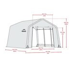 Toldo de Garaje ShelterLogic AutoShelter Peak Style 62681 3 x 4.6 x 2.4 m Arenisca