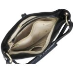 Bolso Tote Floto Tavoli Modelo 5541 Negro Mediano Piel de Becerro 11 x 5 x 12 pulgadas