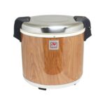 Excellante SEJ21000 - Calentador de arroz comercial de grano de madera, 50 tazas