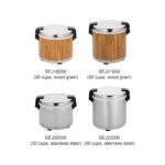 Excellante SEJ21000 - Calentador de arroz comercial de grano de madera, 50 tazas