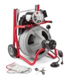 RIDGID 26998 Modelo K-400 Kit de Máquina de Tambor de Limpieza de Drenaje de 120 Voltios con Cable C-45IW de 1/2" x 75',