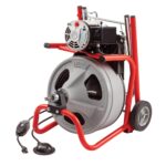 RIDGID 26998 Modelo K-400 Kit de Máquina de Tambor de Limpieza de Drenaje de 120 Voltios con Cable C-45IW de 1/2" x 75',