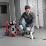 RIDGID 26998 Modelo K-400 Kit de Máquina de Tambor de Limpieza de Drenaje de 120 Voltios con Cable C-45IW de 1/2" x 75',