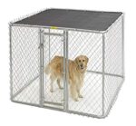 Perrera Portátil para Perro MidWest Homes for Pets K9664 72 x 48 x 48 Pulgadas Metal Gris