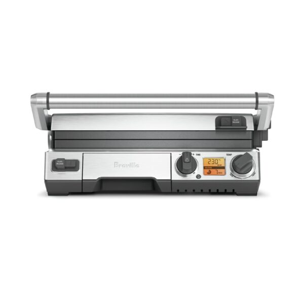 Parrilla inteligente plateada marca Breville, RM'BGR820XL.