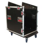 Gator Cases G-Tour - Estante de audio para carretera con ruedas resistentes y herrajes de grado tour, parte superior de