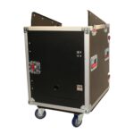 Gator Cases G-Tour - Estante de audio para carretera con ruedas resistentes y herrajes de grado tour, parte superior de