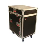Gator Cases G-Tour - Estante de audio para carretera con ruedas resistentes y herrajes de grado tour, parte superior de