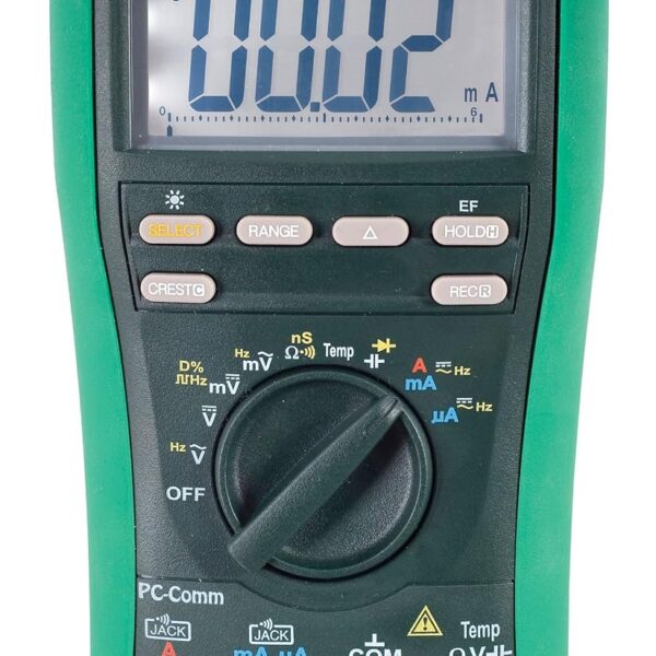 Greenlee DM-820A DMM, TRMS, AC/DC, CAP, TEMP, Negro
