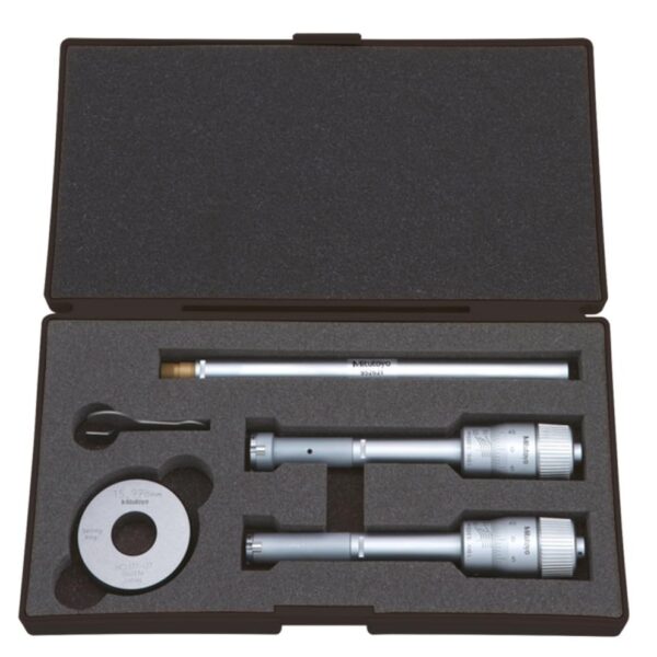 Micrómetro Interno Mitutoyo 368-991 Holtest Type II Vernier Rango 0.472-0.787 in Graduación 0.000 in Tres Puntos de Cont
