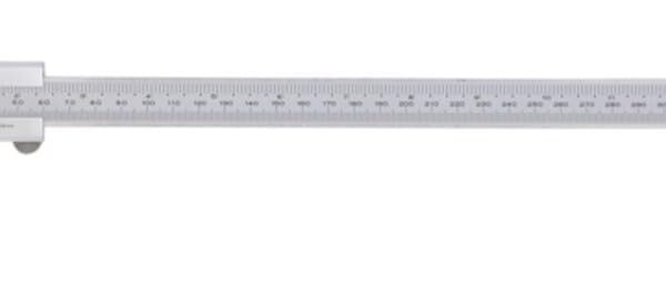 Mitutoyo 530-115 Calibre Vernier, acero inoxidable, pulgadas/métrico, rango de 0-12", precisión de +/-0.003", resolución