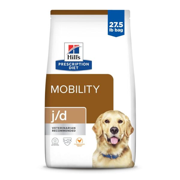 Alimento Seco para Perros Hill's Prescription Diet j/d Joint Care Sabor Pollo Bolsa 27.5 Libras