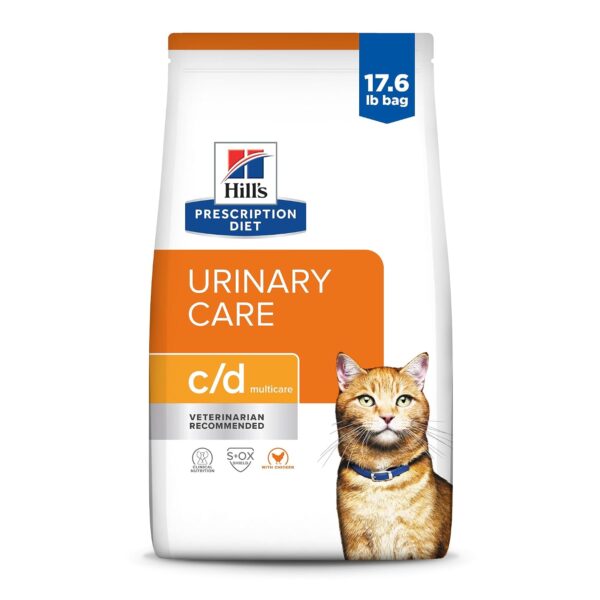 Alimento Seco Hill's Prescription Diet C/D Multicare Cuidado Urinario Pollo para Gatos Bolsa 17.6 lb