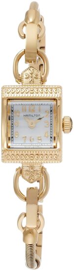 Reloj Hamilton Classic para Mujer H31231113 Esfera de Nácar Caja de Acero Inoxidable Cristal de Zafiro Diámetro 15 Milím