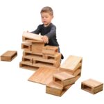 Bloques de Construcción Huecos Junior Constructive Playthings MTC-81 Madera Maciza 18 Piezas