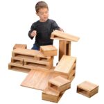 Bloques de Construcción Huecos Junior Constructive Playthings MTC-81 Madera Maciza 18 Piezas
