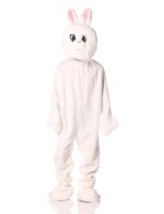 Disfraz de Conejo de Peluche de Lujo Forum Novelties F61465 Talla Estándar Blanco