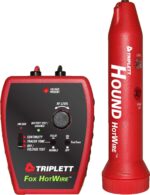Triplett 3388 Fox & Hound HotWire Kit de Rastreo de Cables con Sonda y Tono de Cable Vivo con Sensibilidad Ajustable - R