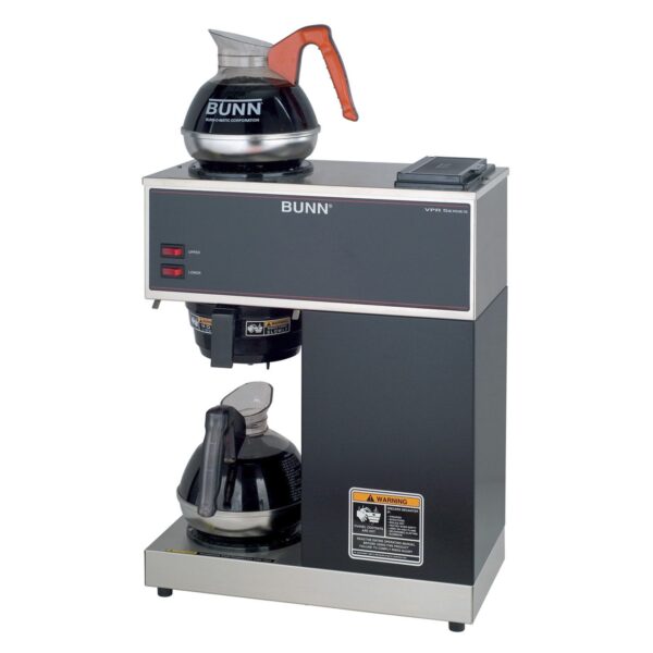 BUNN - 33200.0002 VPR-2EP Cafetera comercial Pourover de 12 tazas más 2 decantadores comerciales fáciles de verter