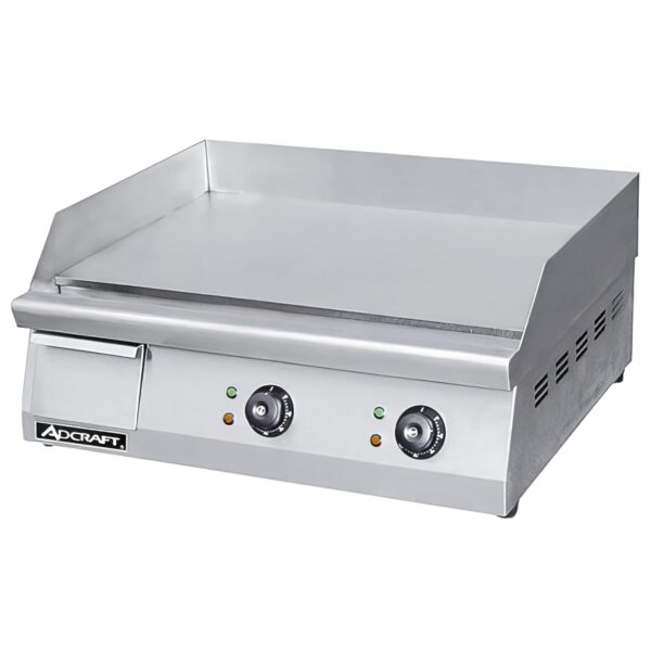 ​Plancha de acero inoxidable eléctrica Adcraft, Plateado, 1