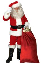Traje de Papá Noel Imperial de Lujo Rubie's Modelo 2392 Talla Única Rojo Blanco