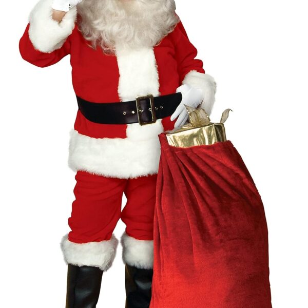 Traje de Papá Noel Imperial de Lujo Rubie's Modelo 2392 Talla Única Rojo Blanco