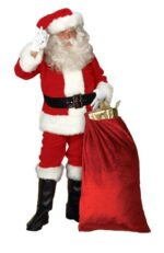 Traje de Papá Noel Imperial de Lujo Rubie's Modelo 2392 Talla Única Rojo Blanco