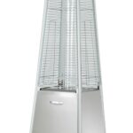 Calentador de Patio Hiland AZ Patio Heaters HLDS01-GTSS Piramidal de Propano 40000 BTU Acero Inoxidable Tubo de Vidrio d
