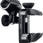 Shure Soporte universal para micrófono A75M con adaptadores de clip grandes y pequeños y poste adaptador roscado univers