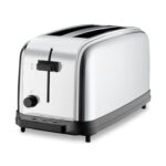 Waring Commercial WCT704 Tostadora Emergente de Servicio Ligero de 4 Rebanadas con Ranura Extra Larga, 120V, Enchufe 5-1