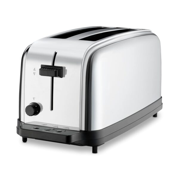 Waring Commercial WCT704 Tostadora Emergente de Servicio Ligero de 4 Rebanadas con Ranura Extra Larga, 120V, Enchufe 5-1