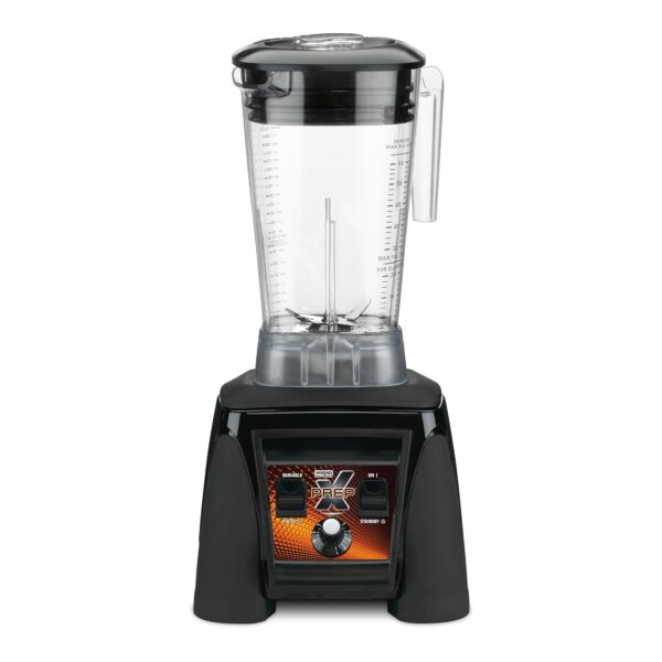 Waring Licuadora comercial MX1200XTX de 3.5 HP con controles de dial de velocidad variable y un contenedor de copoliéste