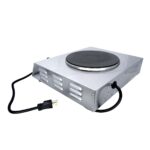 Cadco LKR-220 Placa Caliente de Superficie de Hierro Fundido Resistente de 220 Voltios, Acero Inoxidable, Para Uso Comer