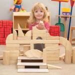 Juego de Bloques de Madera Constructive Playthings CP-U305 85 Piezas Tema Castillo