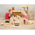 Juego de Bloques de Madera Constructive Playthings CP-U305 85 Piezas Tema Castillo