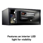 Caja fuerte electrónica con lector de tarjetas, 060ESBLK